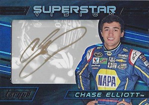 AUTOGRAPHED Chase Elliott 2016 Panini Torque Racing SUPERSTAR VISION (#24 NAPA A