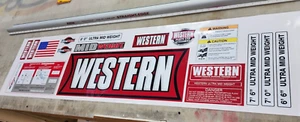 Western ULTRA MOUNT MIDWEIGHT Snow Plow Decal Kit Blade ULTRAMOUNT 13 Pc Set MID - Picture 1 of 1