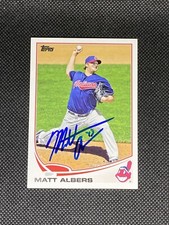 Matt Albers Cleveland Indians Signed Auto 2013 Topps Card #US210 ~ COA