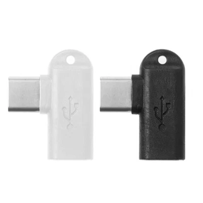 1Pc 90 Degree Type C Male To Micro USB Female Data Sync Charge Converter Adapter - Image 1 of 4