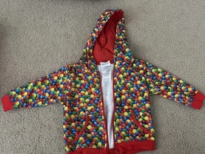Felpa con cappuccio bambino M&M's Candy 3T zip giacca M&M pezzi felpa bambini - Foto 1 di 7