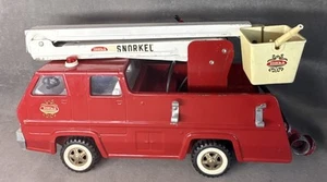 Vintage metal TONKA Snorkel Fire Truck Adjustable with Hose Heavy All Wheels - Bild 1 von 24