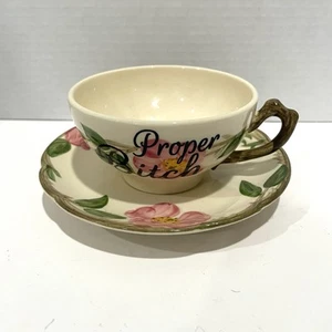 Neuheit "richtige Schlampe" Franziskaner Wüstenrose Vintage Teetasse Tasse & Untertasse Set Geschenk - Bild 1 von 8