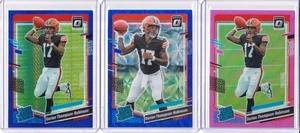 DTR 3 Card Rookie Lot 2023 Donruss Optic Prizm Blue Hyper Scope Variation Pink - Picture 1 of 2