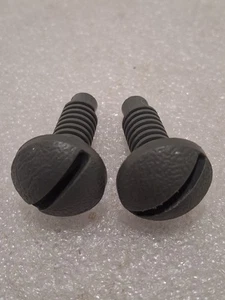 2pc 83-92 Camaro Firebird Interior Trunk Hatch Cargo Plastic Mount Screw Gray - Picture 1 of 3