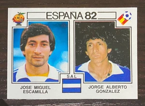 Tarjeta adhesiva de la Copa Mundial Panini novato Magico González 1982 El Salvador GD-EX - Imagen 1 de 9