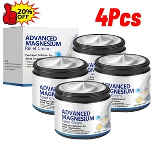 4X Magnesium Pain Relief Cream ,Joint&Bo ne Therapy Cream - Picture 1 of 11