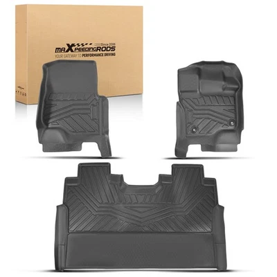 Alfombrillas impermeables TPE 2 filas para Ford F-150 Super doble cabina 2015-25 Foto 1 de 4