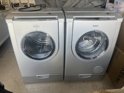 Bosch Washer Dryer And Pedestals - Image 1 of 4