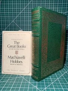 Franklin Library: Machiavelli•Hobbes ~ 25th Annv. Great Books Editor’s Notes NM+ - Imagen 1 de 11