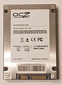 120 GB SATA II OCZ Vertex 2 Series SSD OCZSSD2-2VTXE120G MLC 2.5 " Hard Drive - Picture 1 of 1