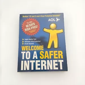 Vintage AOL Dial-Up High-Speed Internet Disc 90 Days Risk-Free CD McAfee - Picture 1 of 4