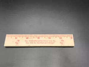 Cornhuskers de Nebraska de colección, di no a las drogas, regla de madera. - Imagen 1 de 2