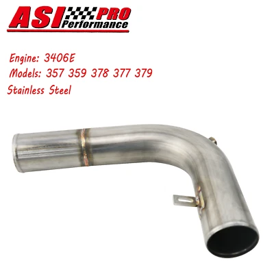 Stainless Steel Lower Coolant Tubes For Peterbilt 379 W900 C15 C16 3406E 357/377 Foto 1 de 4