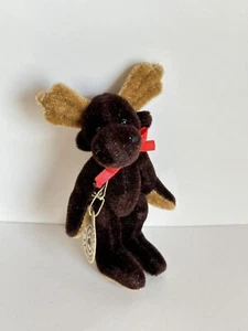 Boyds T F Wuzzies Moose Miniature Plush 3.5”Ht Teddy Bear 5-Way Jointed