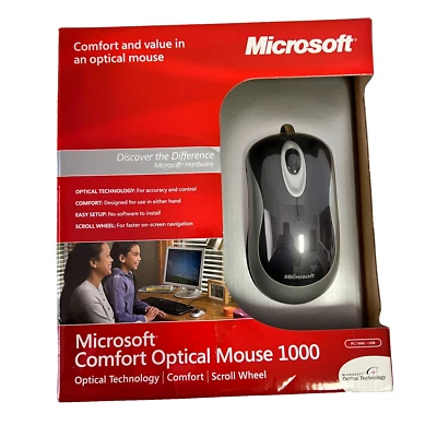 Microsoft Comfort Mouse 1000 Wired USB Model #1068 New - Image 1 of 4