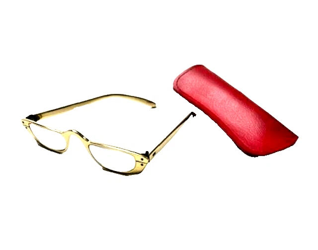 GAFAS LECTOR ORO VINTAGE -j 5452- CON ESTUCHE ROJO Foto 1 de 1