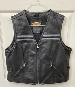 Women's Harley Davidson Genuine Leather Vest...XL - Picture 1 of 8