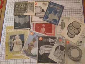 Huge Lot Antique Vintage Crochet Patterns 1917-1920s Star Needlecraft Costumes - Picture 1 of 7
