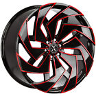 Xcess X04 26x10 6x5.5" +26mm Black/Red Wheel Rim 26" Inch