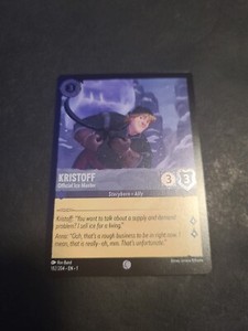2023 Disney Lorcana Kristoff 182/204 Common Holo Foil The First Chapter TCG Card