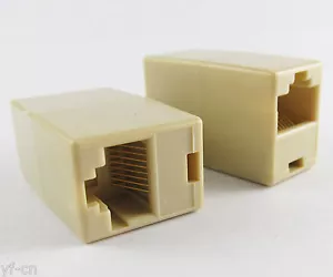 10pcs RJ45 Modular 8P8C Coupler Ethernet Network Extension Female FF Adapter - Picture 1 of 4