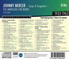 Various Artists Johnny Mercer: Too Marvelous for Words: His 55 Finest 1933- (CD)