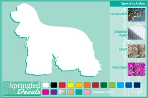 AMERICAN COCKER SPANIEL SILHOUETTE cut vinyl decal #1 Dog stickers - Picture 1 of 1
