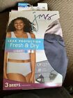 JUST MY SIZE-LEAK PROTECTION BRIEFS-NEW-Size 10-4 Pairs Fresh & Dry-Broken Pkgs