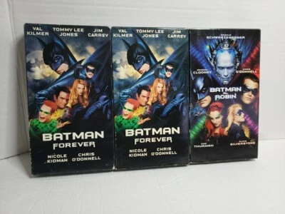 VHS Lot Of 3: Batman Forever & Batman And Robin - Image 1 of 4