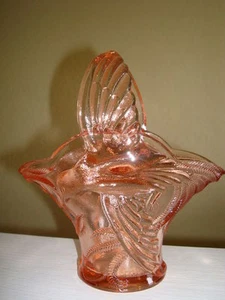 Diadem Glas Vase ~ VOGEL IM FLUGKORB ~ Empress Line - Bild 1 von 3