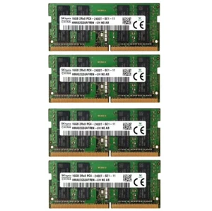 Hynix 64GB (4X16GB) DDR4 2400MHz PC4-19200 2RX8 SODIMM Memory Ram HMA82GS6AFR8N - Picture 1 of 6