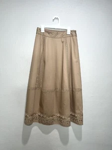 Elie Tahari braun taupe Maxirock Damen Größe 2 - Bild 1 von 1