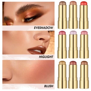 Lidschatten-Rouge-Stick 12 Farben Creme Multifunktional Wasserfest < - Bild 1 von 32