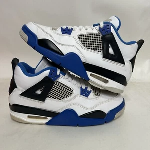 Nike Air Jordan 4 Retro GS “Motorsports” 408452-117 6.5Y/Women’s 8 Worn - Picture 1 of 11