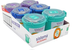 Sistema Medium Soup Mug 656 ml/2.8CUP PACK OF 6- BRAND NEW - Picture 1 of 5