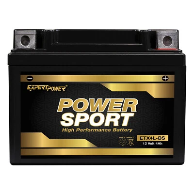 YTX4L-BS High Performance Motorcycle Scooter ATV Battery, 120 Cold Cranking Amps - Image 1 of 4