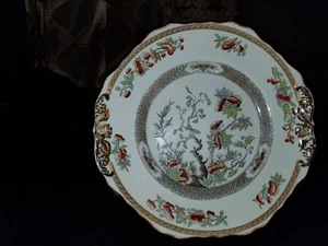 Placa Ironstone Inglaterra ramas y flores 10". Marcado en la espalda - Imagen 1 de 7