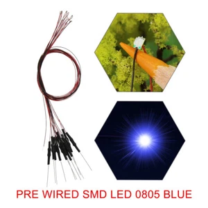 20pcs Pre-wired 30awg Wire SMD LED 0805 Light with Resistor Different Colors - Picture 1 of 15
