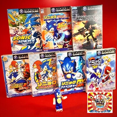 Lote 7 Sonic Game Cube Adventure 2 Battle Mega Deluxe Heroes Riders Gemas Sombra Foto 1 de 4