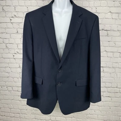 Blazer Abrigo Deportivo Croft & Barrow Azul Marino Dos Botones Muescas Ventiladas Talla 46L Foto 1 de 4