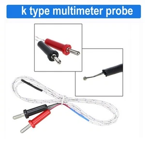 K Type Multimeter Temperature Probe with 1M Length for Digital Circuitry - Picture 1 of 4