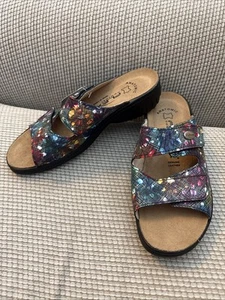 NWT Spring Step FLEXUS Sandals Bellasa Multi Size: 37 Comfort Slip On Slides - Picture 1 of 7