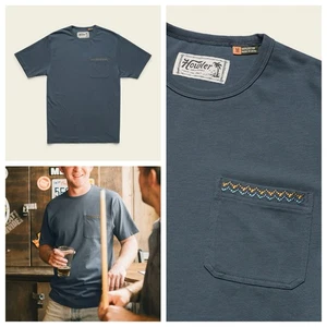 Howler Brothers T-Shirt Mens Medium Spectrum Pocket T Dark Slate Blue Gray NWOT - Picture 1 of 9