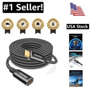 10 Fuß USB C Verlängerungskabel - 4K Video & 100 W Schnellladen für Geräte - Bild 1 von 9