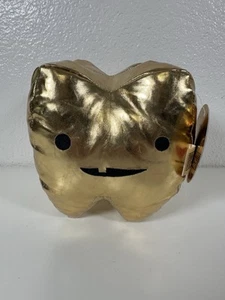 Juguete de peluche I Heart Guts diente dorado felpa metálica juguete de peluche de 7" - Imagen 1 de 7