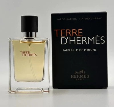 Terre D'Hermes By Hermes Men 0.42 OZ / 12.5 ml PURE PARFUM Spray de Viaje Foto 1 de 4
