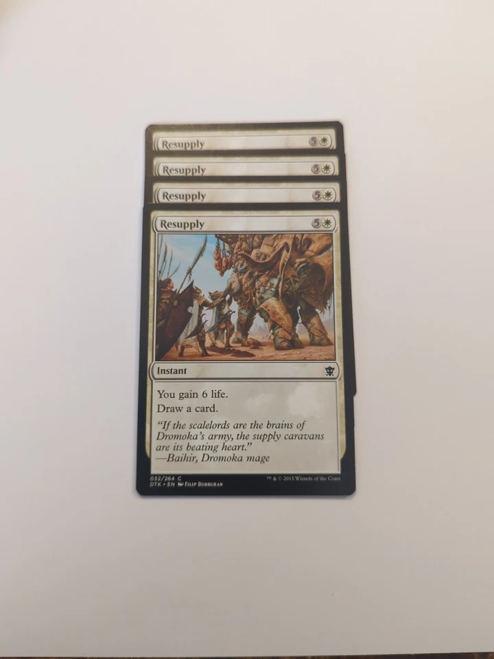 (4) Resupply *PLAYSET* Dragons of Tarkir Regular NM MTG - Image 1 of 1