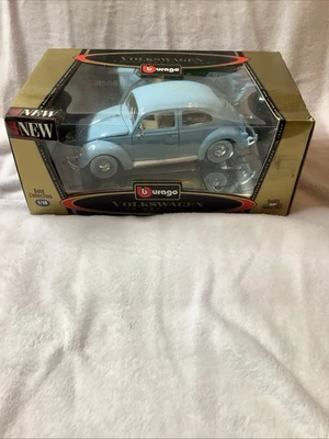 Volkswagen Kafer Beetle 1955 modelo vintage Burago escala 1/18 diecast 3381 nuevo de stock Foto 1 de 4