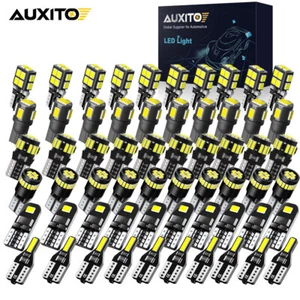 10X T10 168 175 LED White Car Interior Light Parker Bulb Wedge Globe 6000K White - Picture 1 of 75